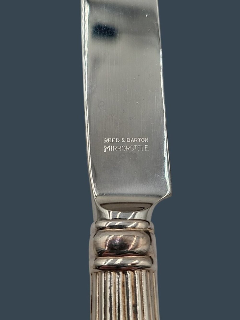 Vtg Reed Barton Williamsburg Peyton Carving Set Sterling Handles Original Case - Picture 3 of 7